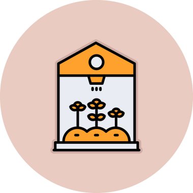 Bir ağaç simgesinin vektör illüstrasyonu