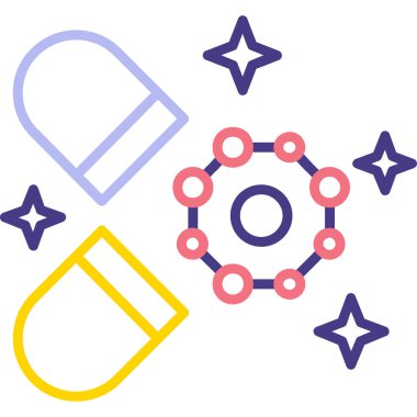 Tıbbi bir simgenin vektör illüstrasyonu