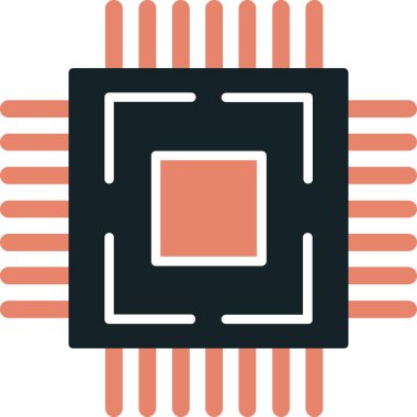 Devre çipi. Basit resimleme