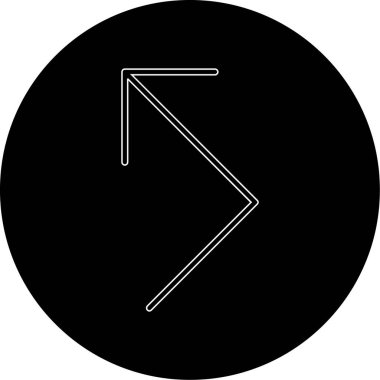 ok simgesi vektör illüstrasyonu