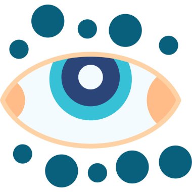 Göz. Web simgesi basit illüstrasyon