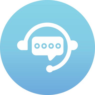 Çağrı merkezi simgesi. vektör illüstrasyonu