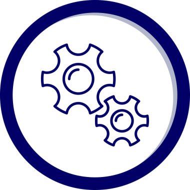 Teçhizat Web simgesi basit illüstrasyon