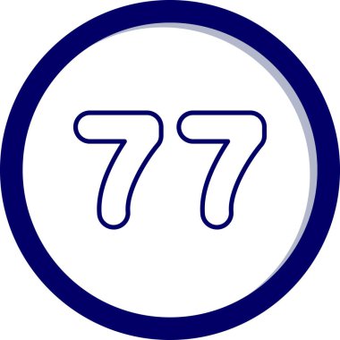 7 numaralı simge ana hatlar biçiminde