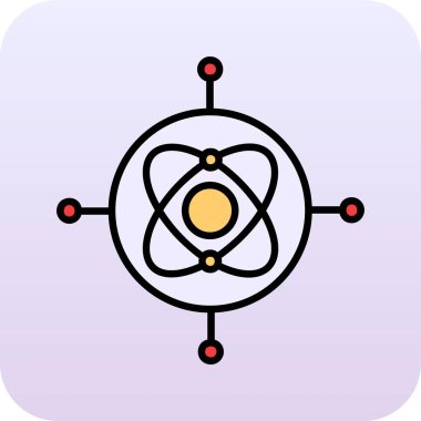 vektör molekül simgesi