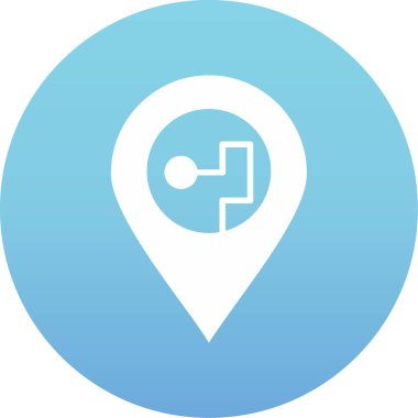 Harita işaretleyici simgesi. vektör illüstrasyonu