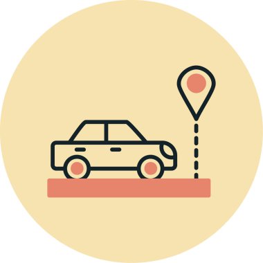 harita pin ikonu vektör illüstrasyonu