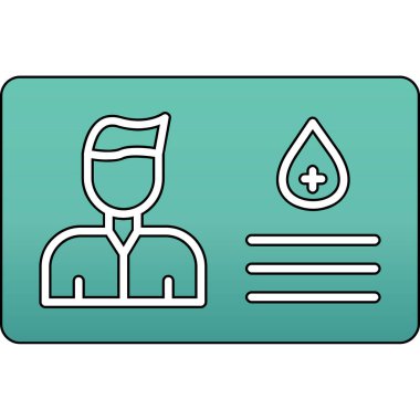 Bir doktor simgesinin vektör çizimi