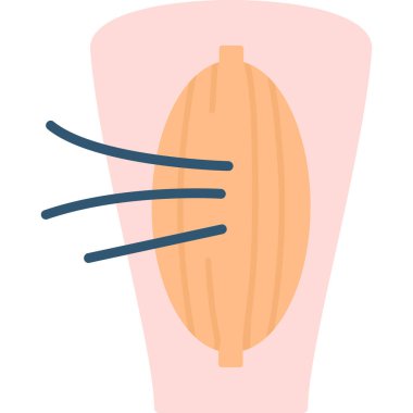 saç temizleme simgesi, vektör illüstrasyonu, düz tasarım