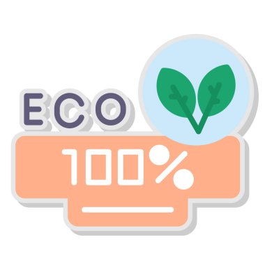 eko simge vektör illüstrasyonu