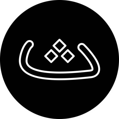 Bir araba simgesinin vektör illüstrasyonu