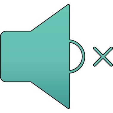 Konuşmacı. ses simgesi basit illüstrasyon