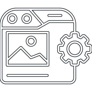 dişli ayarlı akıllı telefon simgesi