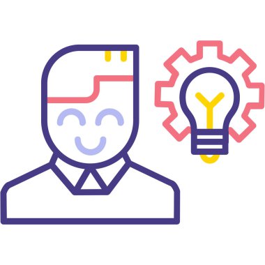 İş simgesinin vektör illüstrasyonu