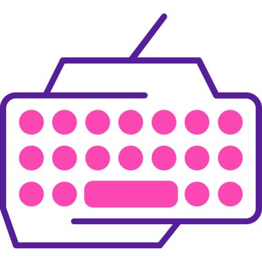 Klavye. Web simgesi basit tasarım