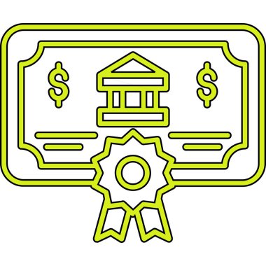 Banka oluşturma vektör simgesi