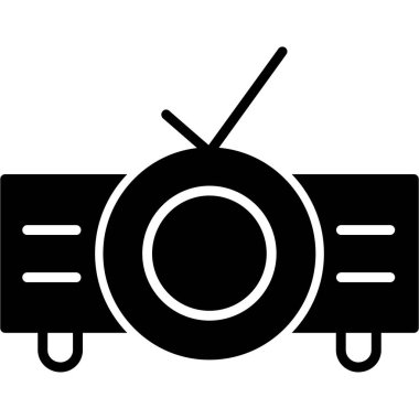 Kamera simgesi, vektör illüstrasyonu