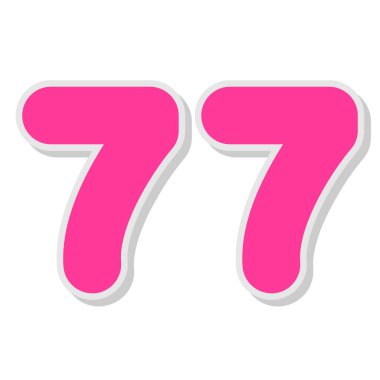 77 numara, pembe yedi numara.