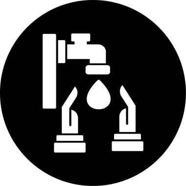 su musluğu vektör simgesi