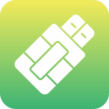 Tek bir simgenin vektör illüstrasyonu