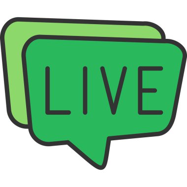 canlı vektör simgesi modern basit vektör çizimi