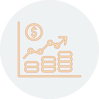 grafik ikonu vektör illüstrasyonu