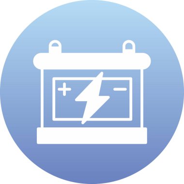 Pil simgesinin vektör illüstrasyonu