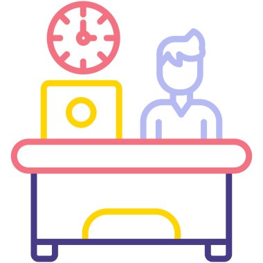 resepsiyon ikonu modern vektör illüstrasyonu