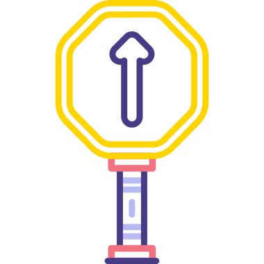 Trafik lambası. Basit illüstrasyon