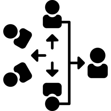 İnsan simgesinin vektör illüstrasyonu
