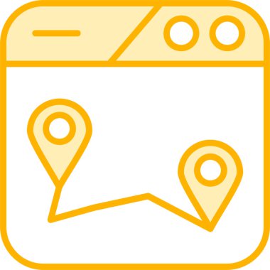 harita konumu gps simgesi