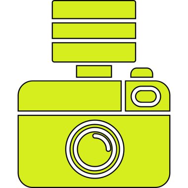 Kamera. Web simgesi basit illüstrasyon