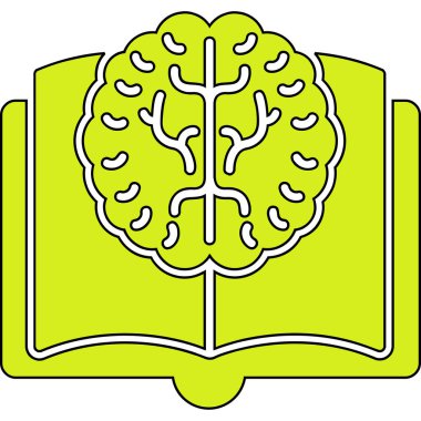 Beyin. Web simgesi basit illüstrasyon