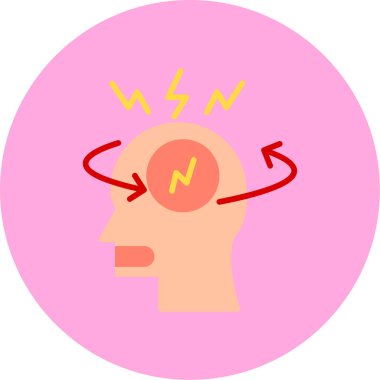 Beyin. Web simgesi basit illüstrasyon