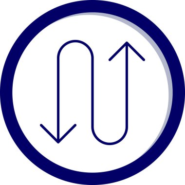 Geri vektör simge açmak