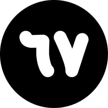 Televizyon. Web simgesi basit illüstrasyon