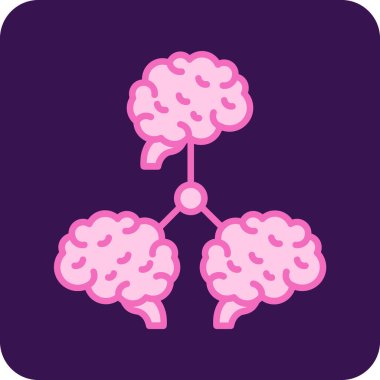 arkaplanda beyin vektörü çizimi