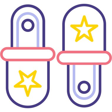 Bir noel ağacı simgesinin vektör illüstrasyonu