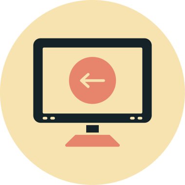 Bilgisayar vektör simgesi modern basit vektör illüstrasyonu