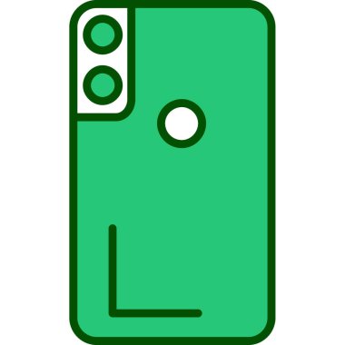 Bir karikatür kamera simgesinin vektör çizimi