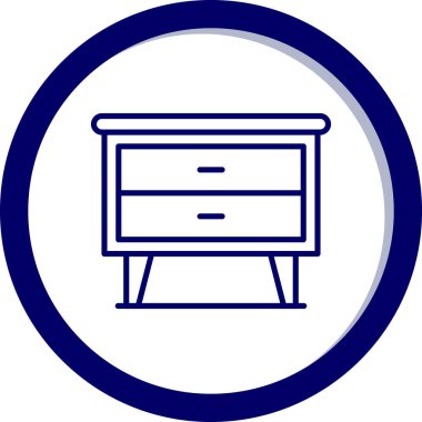 mobilya ikonu vektör illüstrasyonu