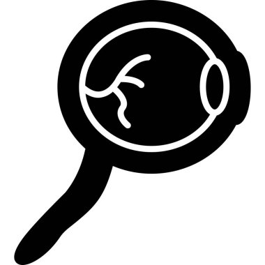 Bir büyüteçin vektör illüstrasyonu