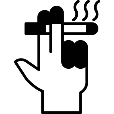 sigara içme simgesi, basit biçim