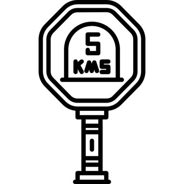 Hız ölçer simge vektör çizim