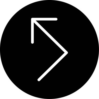 ok simgesi vektör illüstrasyonu