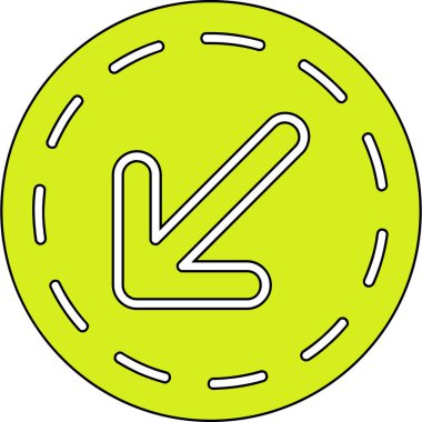 Golf topu simgesi, vektör illüstrasyonu