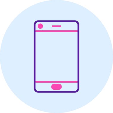 Cep telefonu. Web simgesi basit illüstrasyon