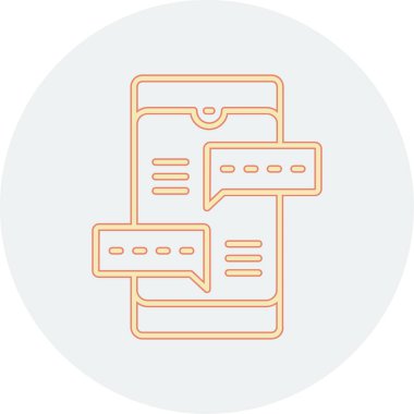 Konuş. Web simgesi basit illüstrasyon