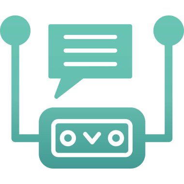 Konuş. Web simgesi basit illüstrasyon