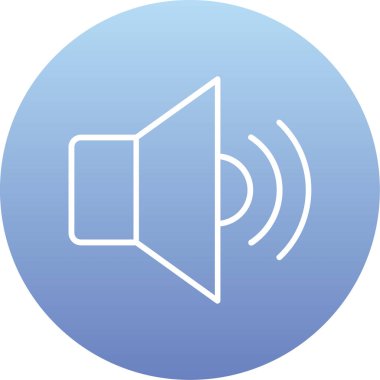 ses simgesi vektör illüstrasyonu